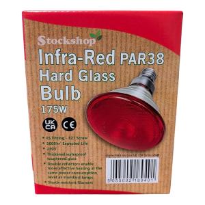Stockshop Infra-Red PAR38 Hard Glass Bulb 175w