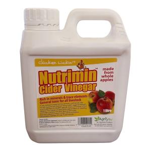 Agrivite Chickin Lickin' Nutrimin Cider Apple Vinegar 1 Ltr