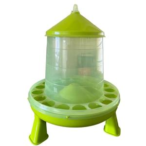 Gaun 4kg Plastic Poultry Feeder Green/Lemon with legs