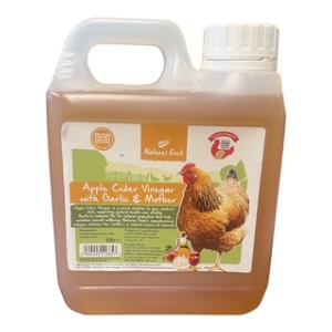 Natures Grub Cider Vinegar & Garlic 1 Litre