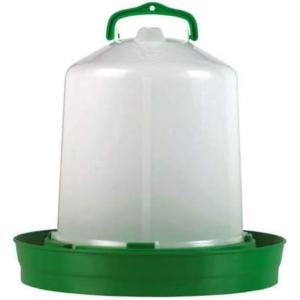 Stockshop 8ltr Drinker Orange/Green & White
